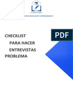 Checklist Entrevista Problema