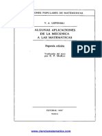 Algunas Aplicaciones de La Mecanica A Las Matematicas - V.A.Uspenski (Editorial MIR)
