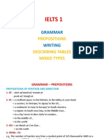 Ielts 1: Grammar Writing