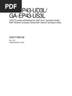 GA-EP43-UD3L/ GA-EP43-US3L: User's Manual