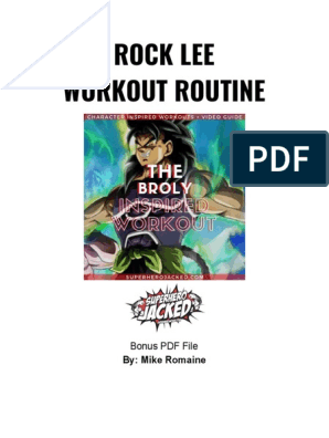 Rock Lee Workout PDF | PDF | Kettlebell | Physical Fitness