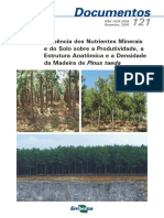 Influência Dos Nutrientes Minerais e Do Solo Sobre A Produtividade, A Estrutura Anatômica e A Densidade Da Madeira de Pinus Taeda