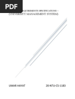 Software Requirements Specifications