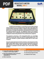 Resistivity Meter Model: Applications