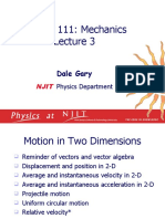 Physics 111: Mechanics: Dale Gary