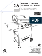 Dyna-Glo 4-Burner Propane Grill Assembly, Use, & Care