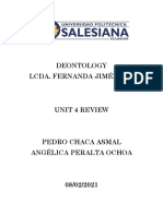 Deontology Lcda. Fernanda Jiménez A