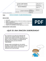 Oración Subordinada 1