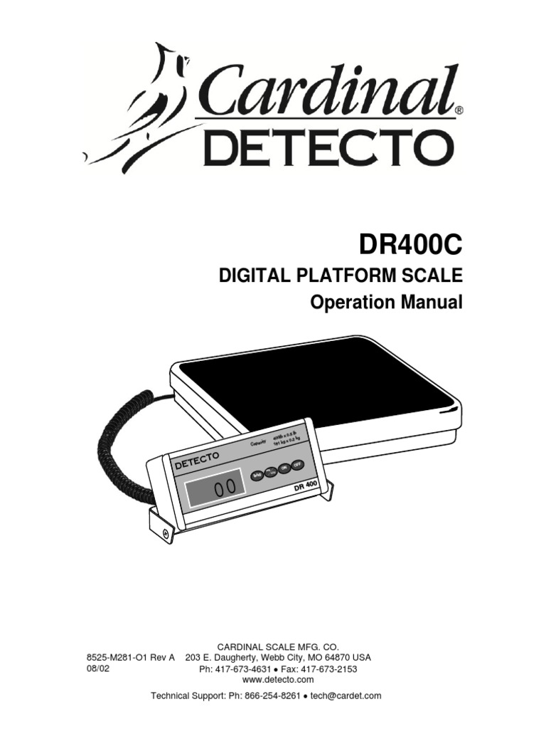 Digital Platform Scale Operation Manual PDF Weight Screw