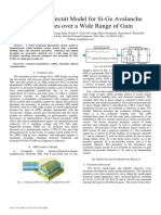 A Compact Circuit Model For Si-Ge Avalanche Photodiodes Over A Wide Range of Gain