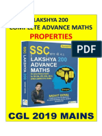 Advanced Maths CGL 2019 Mains Special