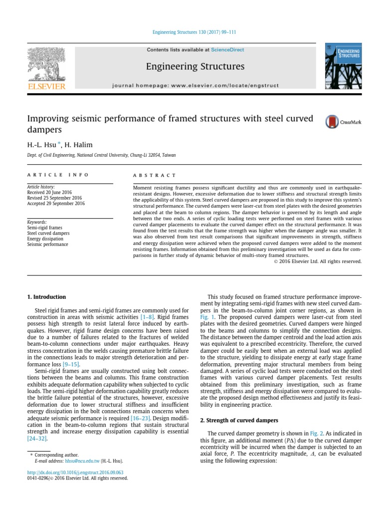 Seismic Boost with Steel Dampers | PDF | Strength Of Materials ...