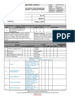 IND TRD F 79 01 Formato de Inspección Cargador Minicargador Cargador Frontal