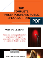 Presentation and Public Speaking Training