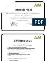 Certificado Da NR 35 - Ronaldy Alberto Dos Santos Moura