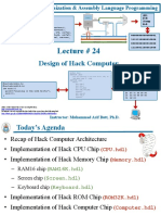 Lec 24 Design of Hack Computer
