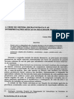 A Crise Do Sistema Ecravocrata e as Interpretações Míticas Da Realidasde Social_Liana Trindade