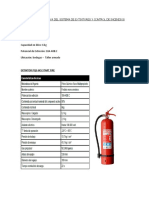 Memoria Descriptiva Del Sistema de Extintores y Control de Incendios