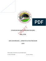 ERC Non-Conformance Corrective Procedure