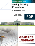 Engineering Drawing: Projections: S. P. Harsha, PHD