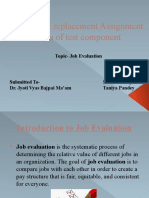 HRM Replacement Assignment in Lieu of Test Component: Topic-Job Evaluation