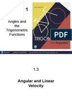 Angular and Linear Velocity