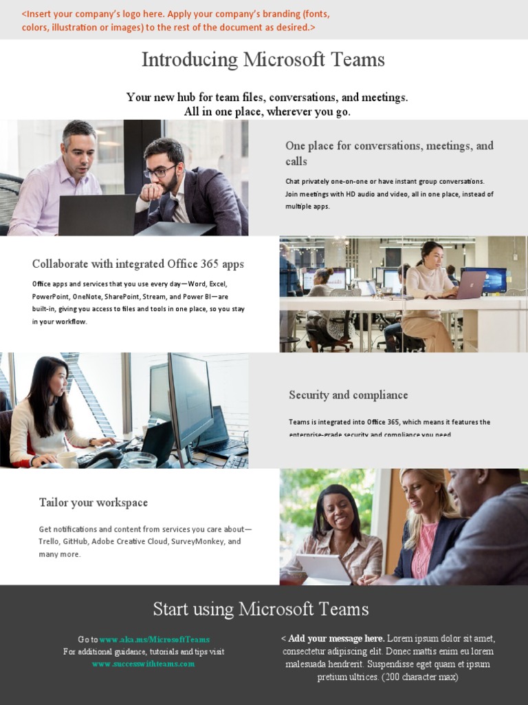 MicrosoftTeams FlyerTemplate | PDF | Computers