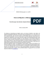 Home and Migration: A Bibliography: Homing Working Paper No. 2 - 2018