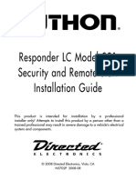Responder LC Model 991 Security and Remote Start Installation Guide