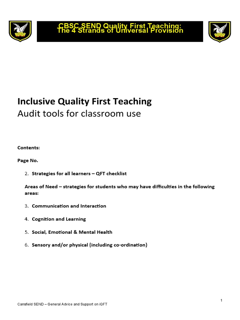 Inclusive Quality First Teaching Strategies | PDF | Speech | Vocabulary