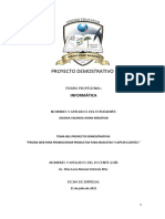 Proyecto Demostrativo Modelo Informatica Ejemplo Con Competencias