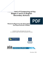 Assessment of Composing at Key Stages 3 and 4 in English Secondary Schools FINAL
