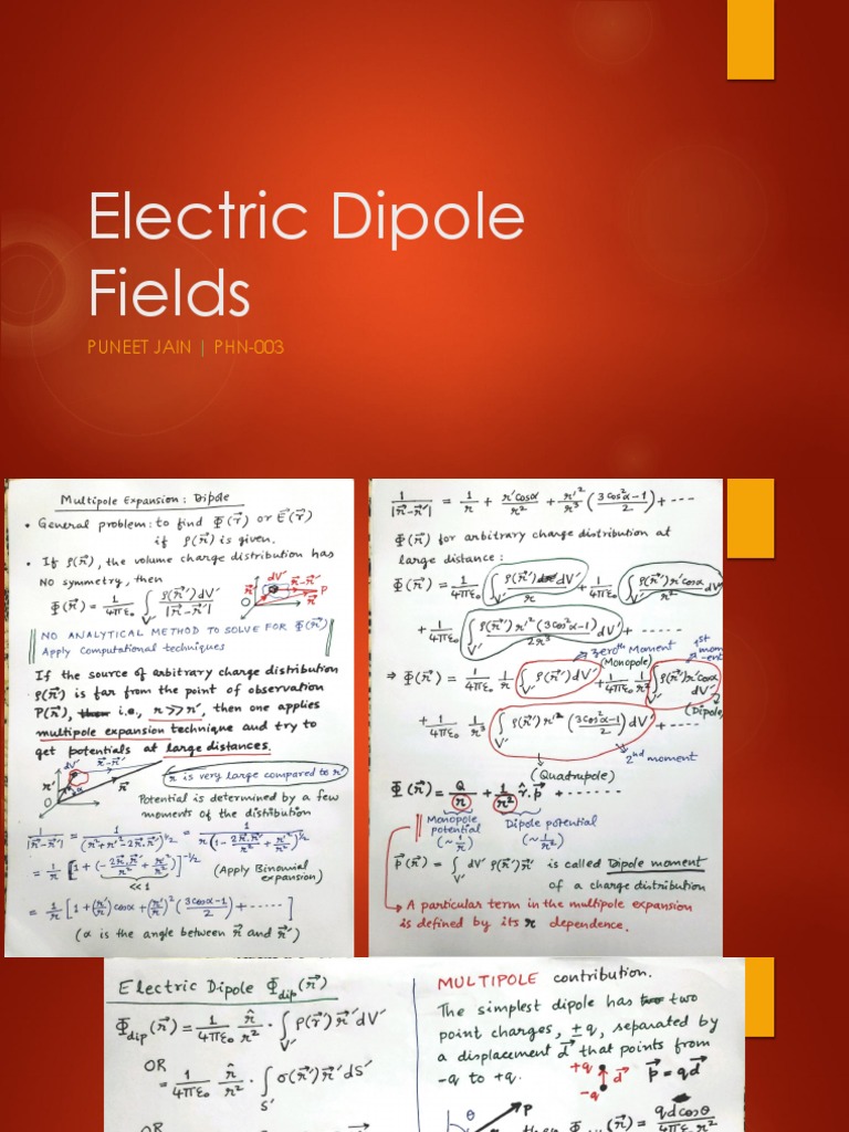Electric Dipole Fields Explained | PDF
