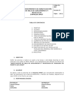 Procedimiento de Sanitizacion Sala de Aislamiento y Vehiculos