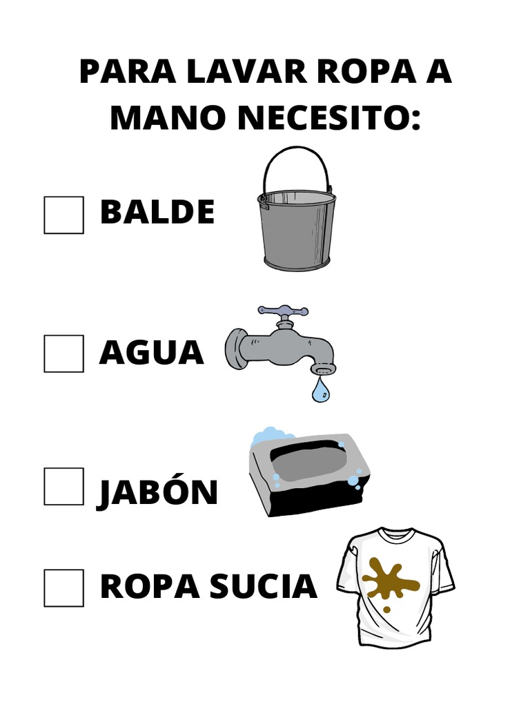 Instrucciones para Lavar Ropa a Mano | PDF | Cocina, comidas y vino