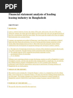 Download Financial statement analysis of leading leasing industry in Bangladesh by Shahriar Kalam SN51549342 doc pdf
