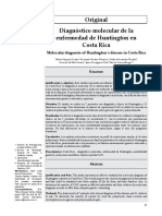 Original Diagnóstico Molecular de La Enfermedad de Huntington en Costa Rica