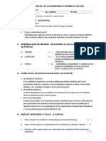 EXAMEN PARCIAL I DE ASIGNATURA TURISMO Y ECOLOGIA Jairo