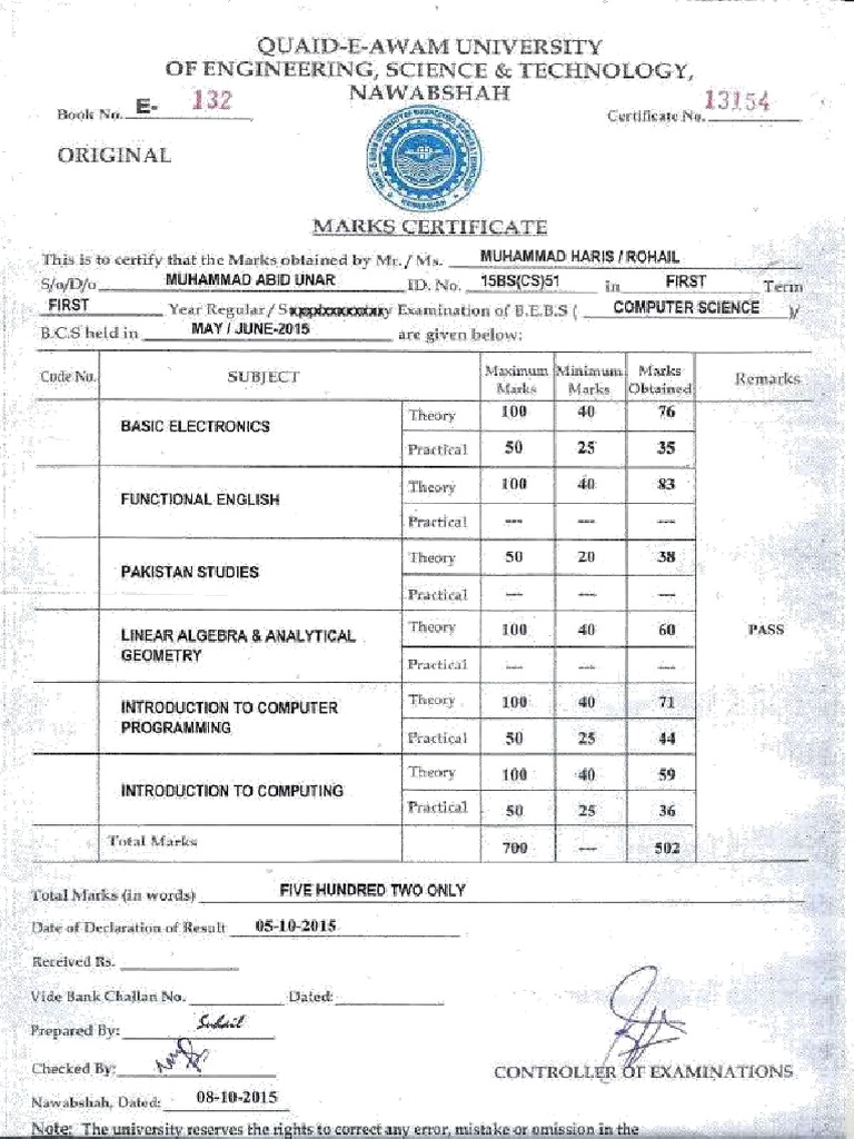 Bcs All Marksheet New-Compressed-Ilovepdf-Compressed | PDF