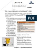 Kit emergencia antiderrame