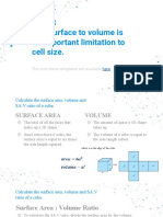 1.1.U3 Cell Surface To Volume Is An Important Limitation To Cell Size