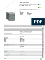 Product data sheet relay miniatures 24VDC 4PDT