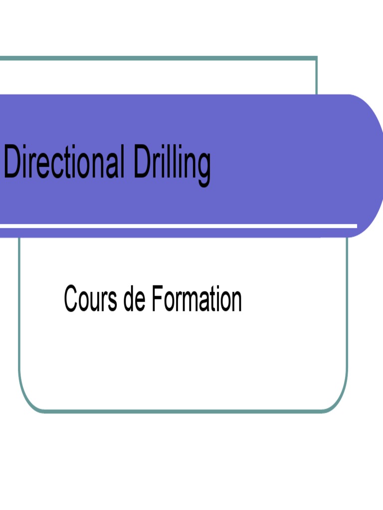 Ingénierie du Forage Dirigé | PDF | Forage | Industries