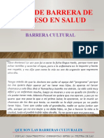 Tipos de Barrera de Acceso en Salud