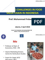 Value Chain Seminar - Prof M Firdaus 5 April 2018