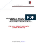 Procedimiento de Colocacion de Patas de Empotre - Estructura Especial