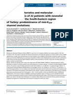 [1479683X - European Journal of Endocrinology] Clinical characteristics and molecular genetic analysis of 22 patients with neonatal diabetes from the South-Eastern region of Turkey_ predominance of non-KATP channel mutations