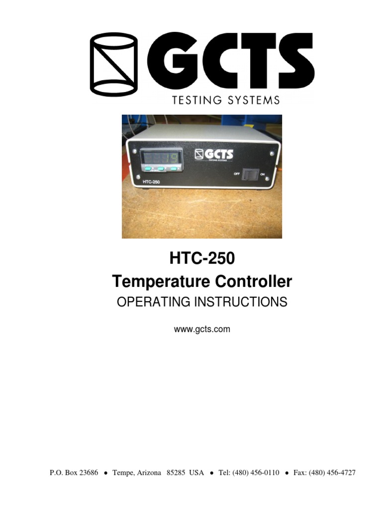HTC-250 Operating Instructions | PDF | Documentation | Computing And ...