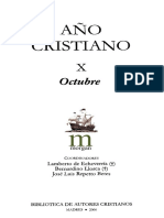 AÑO CRISTIANO 10 (OCTUBRE) (BAC 2006) - Lamberto Echevería, Bertnardino Llorca, J. Luis Repetto Betes