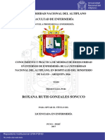 Conocimientos y Practicas de Bioseguridad en Arequipa